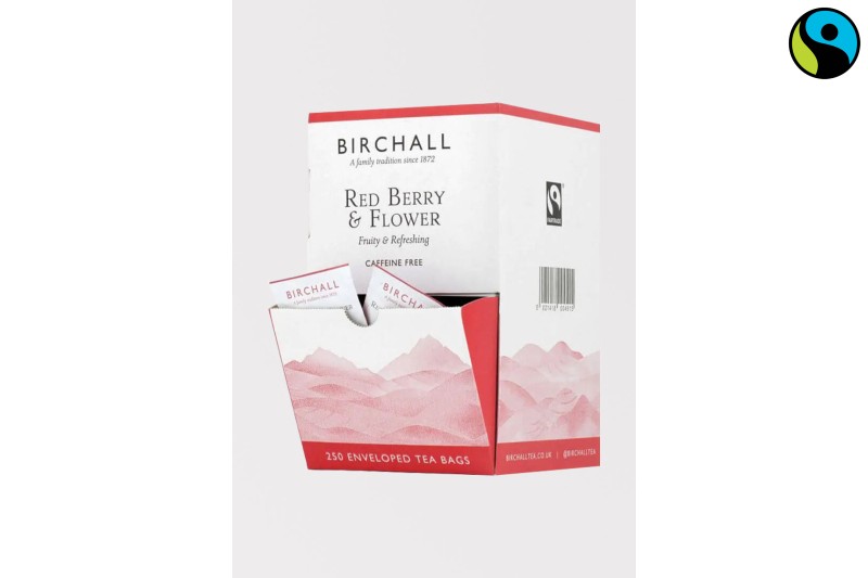 Birchall Fairtrade Red Berry & Flower Tea 250 Envelopes